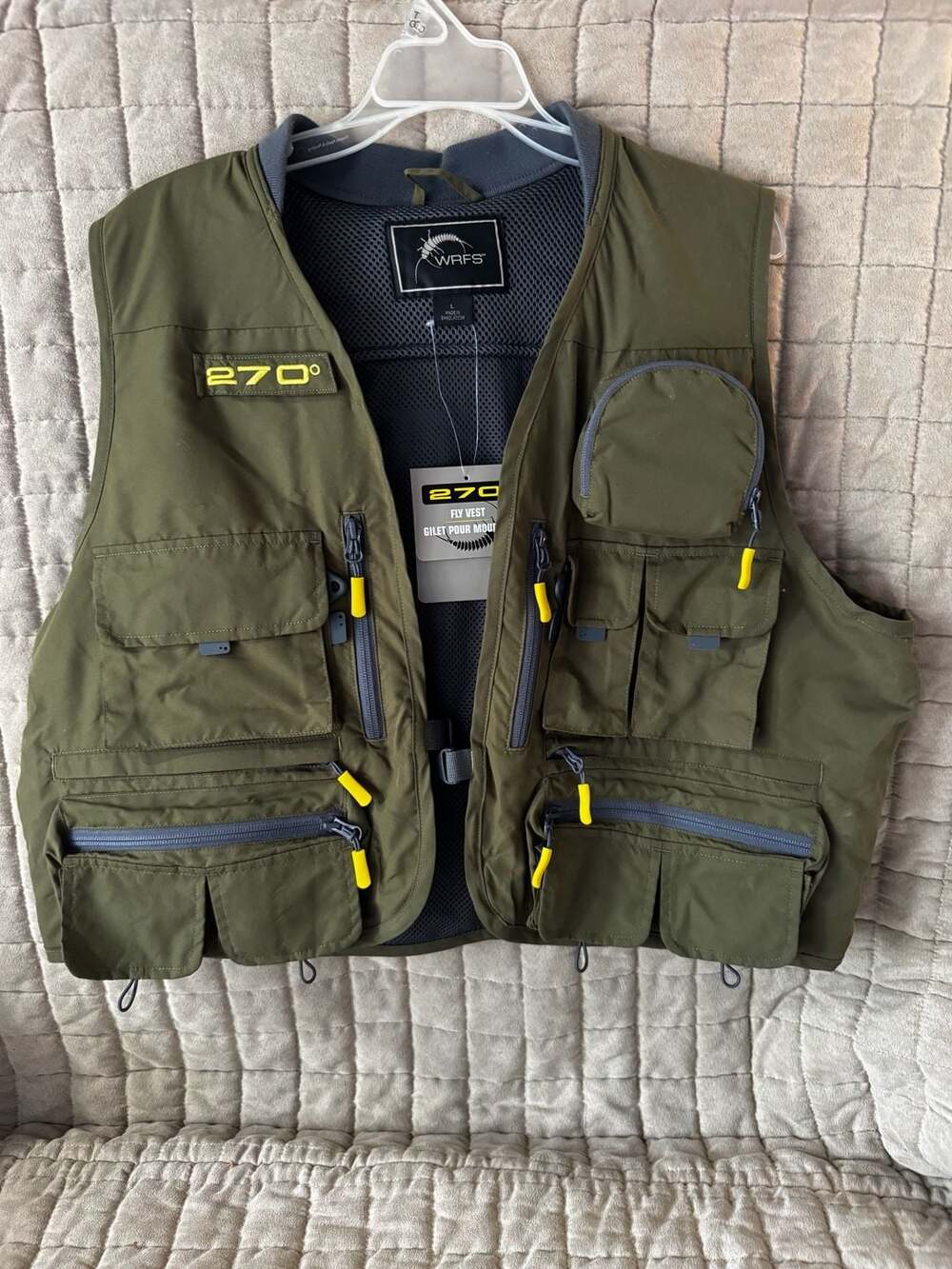 White River Fly Shop 270º Fly Vest in Loden Green
